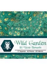 Lumin Fabrics Lumin Fabrics - 5 x 5 inch Stamp - Wild Garden - Charm Pack - 5 x 5 inch