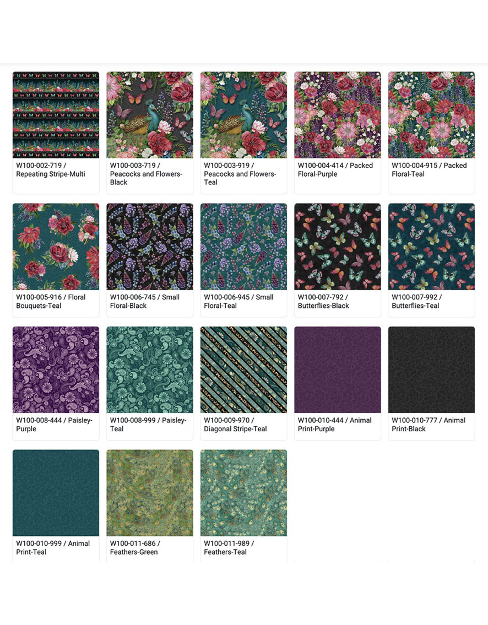 Lumin Fabrics Lumin Fabrics - 5 x 5 inch Stamp - Wild Garden - Charm Pack - 5 x 5 inch