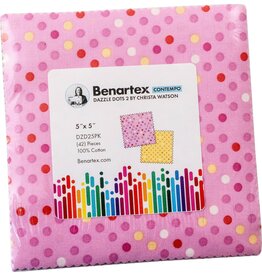 Benartex Dazzle Dots 2 - 5 x 5 Pack