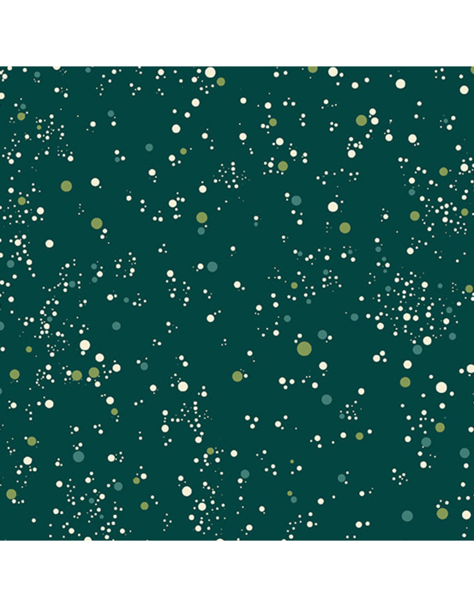 Andover Natale - Snowfall Dots Verde Acqua coupon (± 61 x 110 cm)