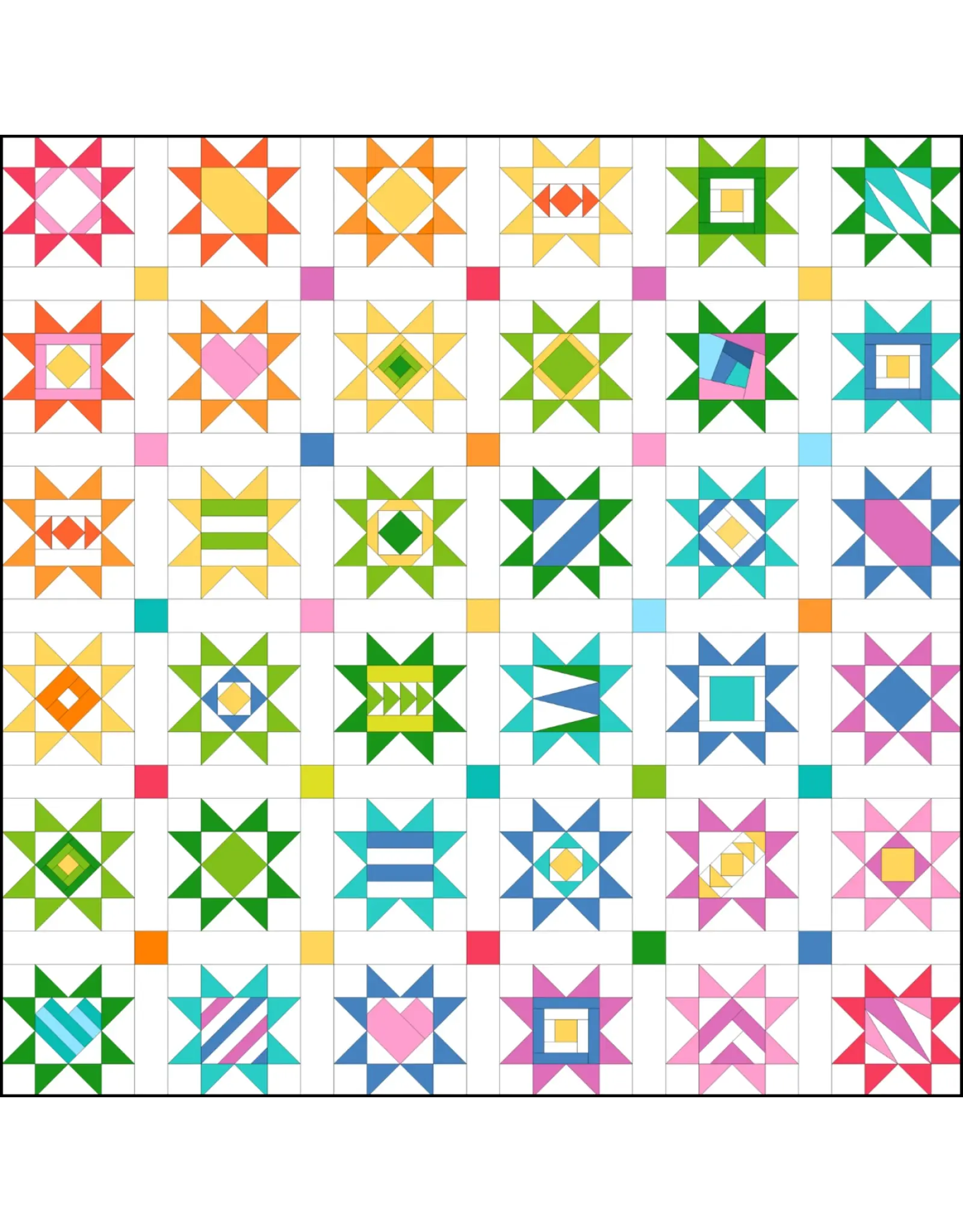 Leila Gardunia Leila Gardunia Design - 3 inch - Scrappy Stars  - Foundation Paper-Piecing Pad