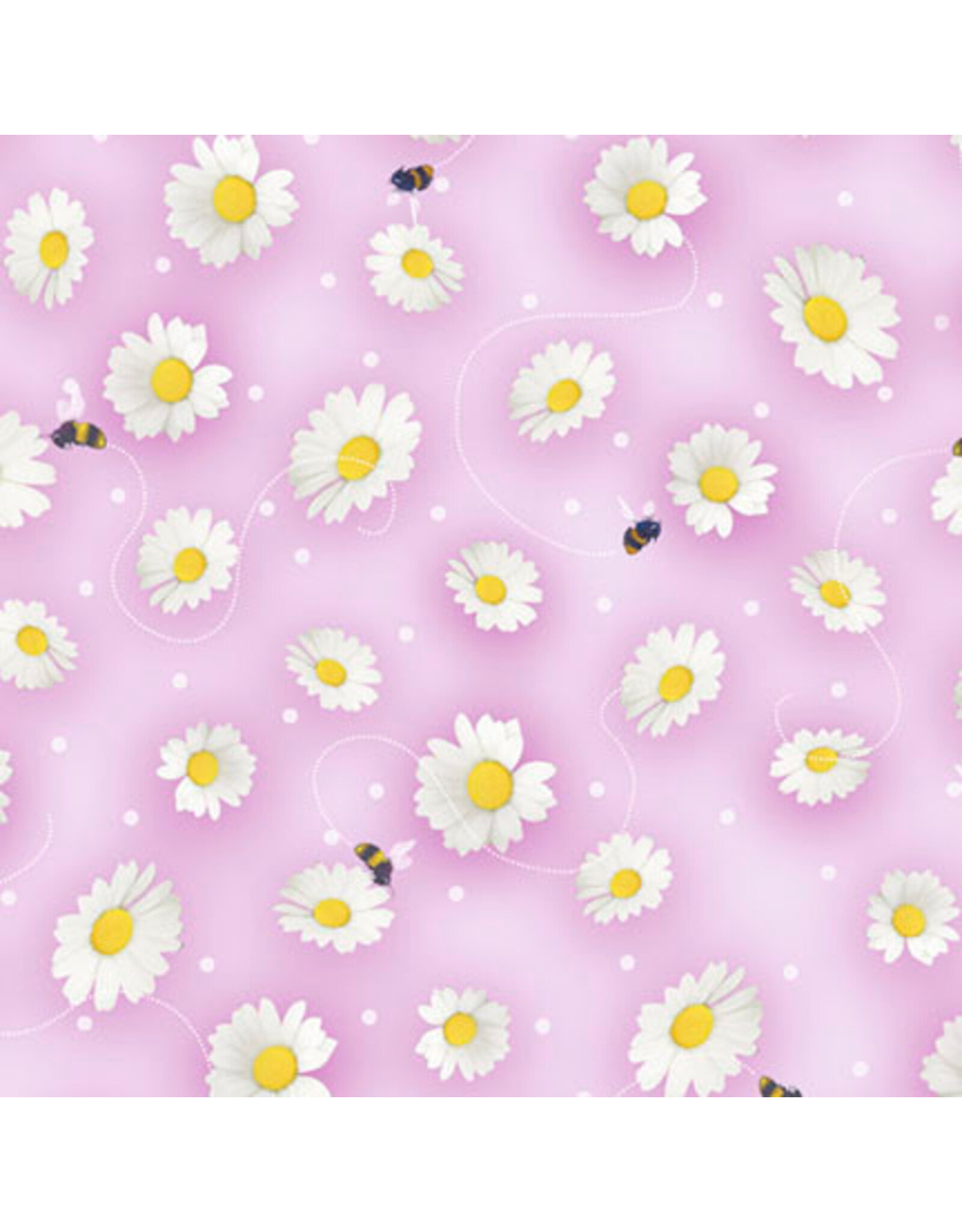 P & B Textiles P & B Textiles - Spring Sweeties - Daisies Pink - SSWE-6149-C