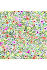 P & B Textiles P & B Textiles - Spring Sweeties - Flowers Green - SSWE-6150-G