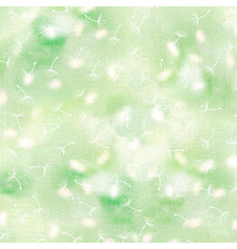 P & B Textiles Spring Sweeties - Dandelion Petals Green
