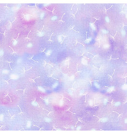 P & B Textiles Spring Sweeties - Dandelion Petals Purple