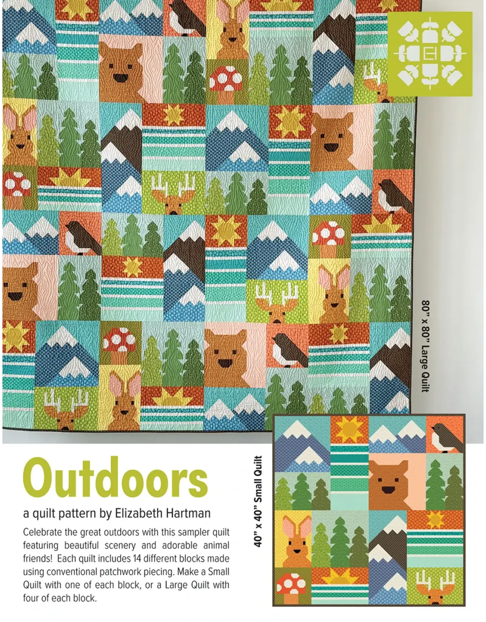 Elizabeth Hartman Elizabeth Hartman - Outdoors - EH-88 - patroon voor quilt