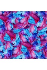 3 Wishes Fabric Spring into Beauty - Feathers Frenzy