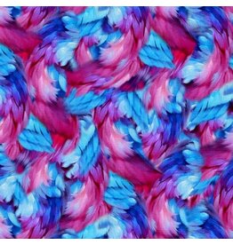 3 Wishes Fabric Spring into Beauty - Feathers Frenzy