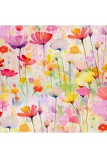 3 Wishes Fabric Spring into Beauty - Budding Wildflowers