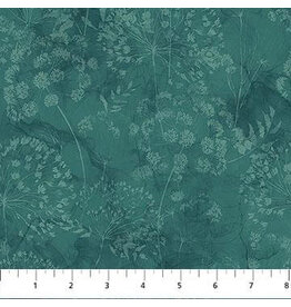 Northcott Whisper - Flower Blender Teal