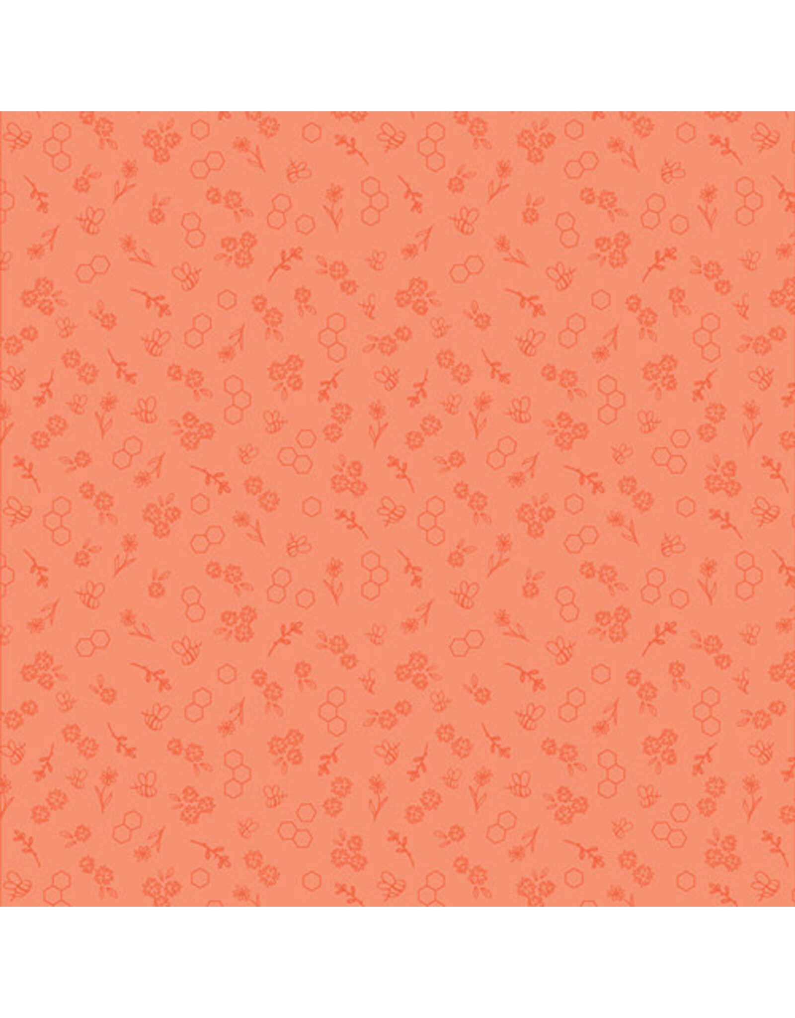 Art Gallery Fabrics Sewcial Bee Collective - Bumble & Bloom - Carrot - SBC-BB-3003