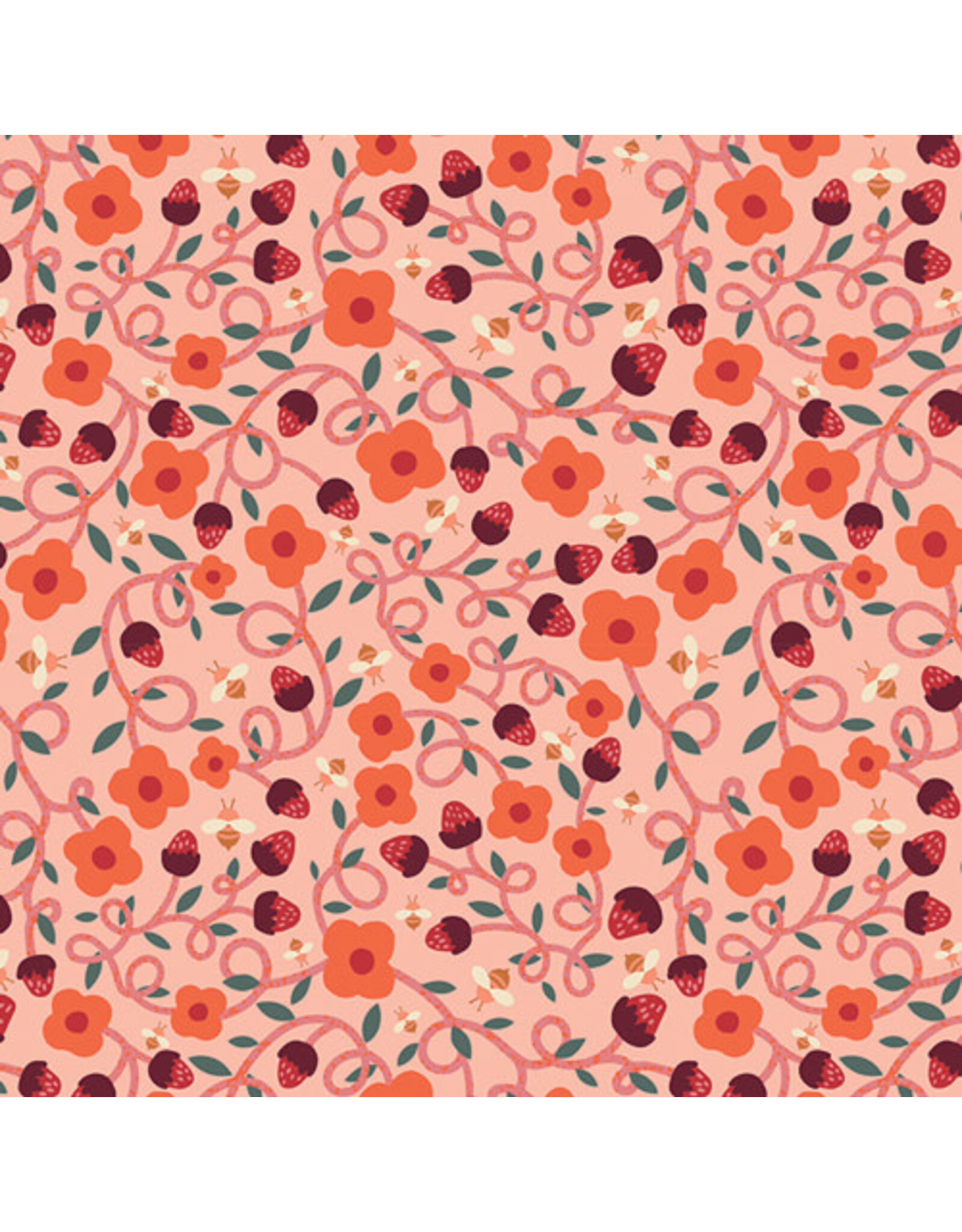 Art Gallery Fabrics Sewcial Bee Collective - Summer Homestead - Vibrant Vines - SBC-SH-2051