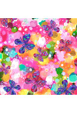 P & B Textiles Noemi Ibarz - Color Burst - Butterflies Multi - CBUR-6086-MU