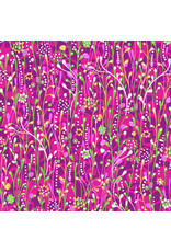 P & B Textiles Noemi Ibarz - Color Burst - Stems Fuchsia - CBUR-6090-F