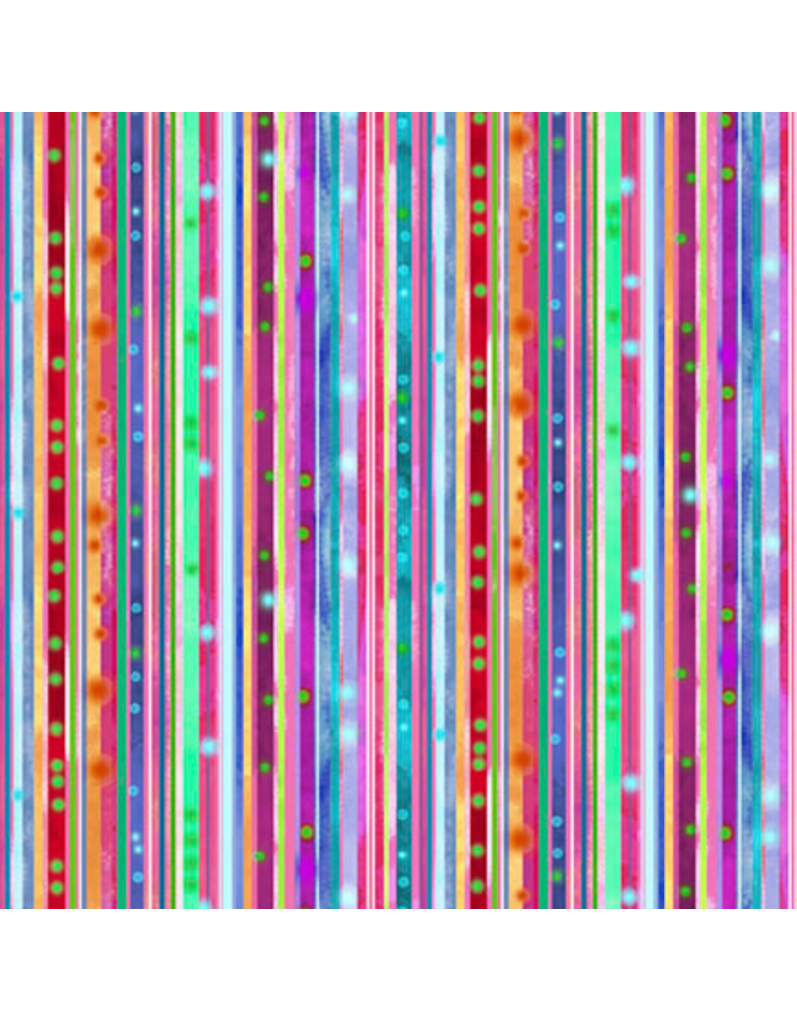 P & B Textiles Noemi Ibarz - Color Burst - Stripe Multi - CBUR-6092-MU