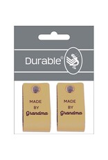 Durable Durable Leather Label - Made by Grandma