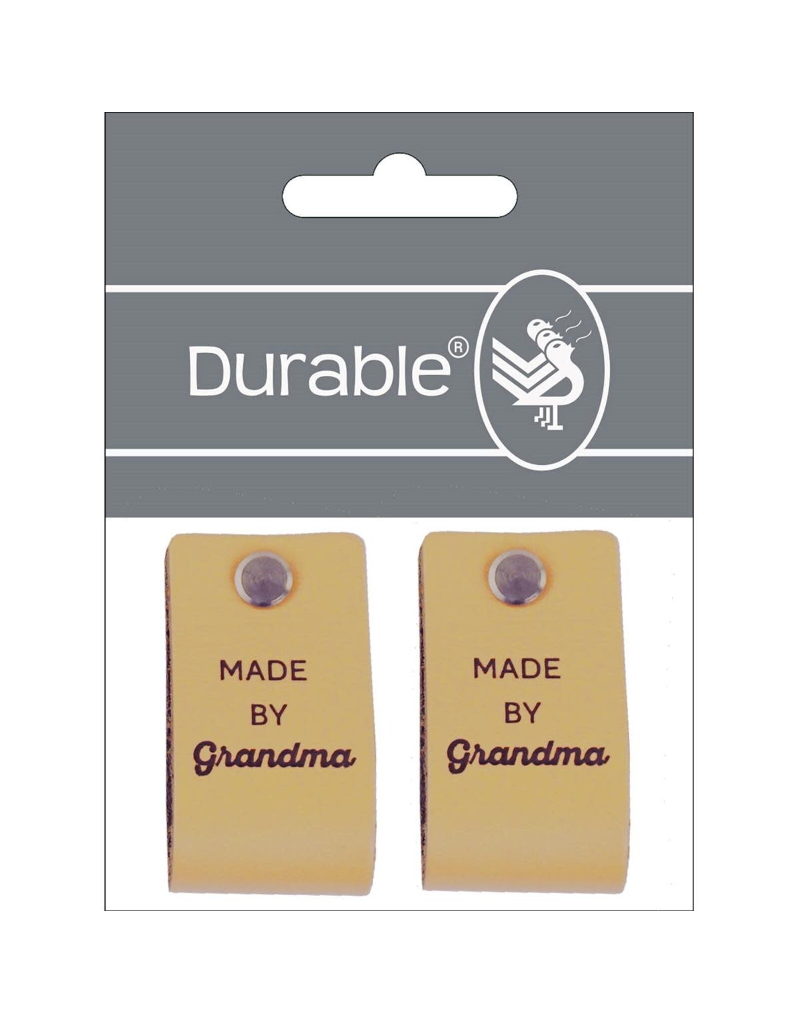 Durable Durable - Leren Label - Made by Grandma