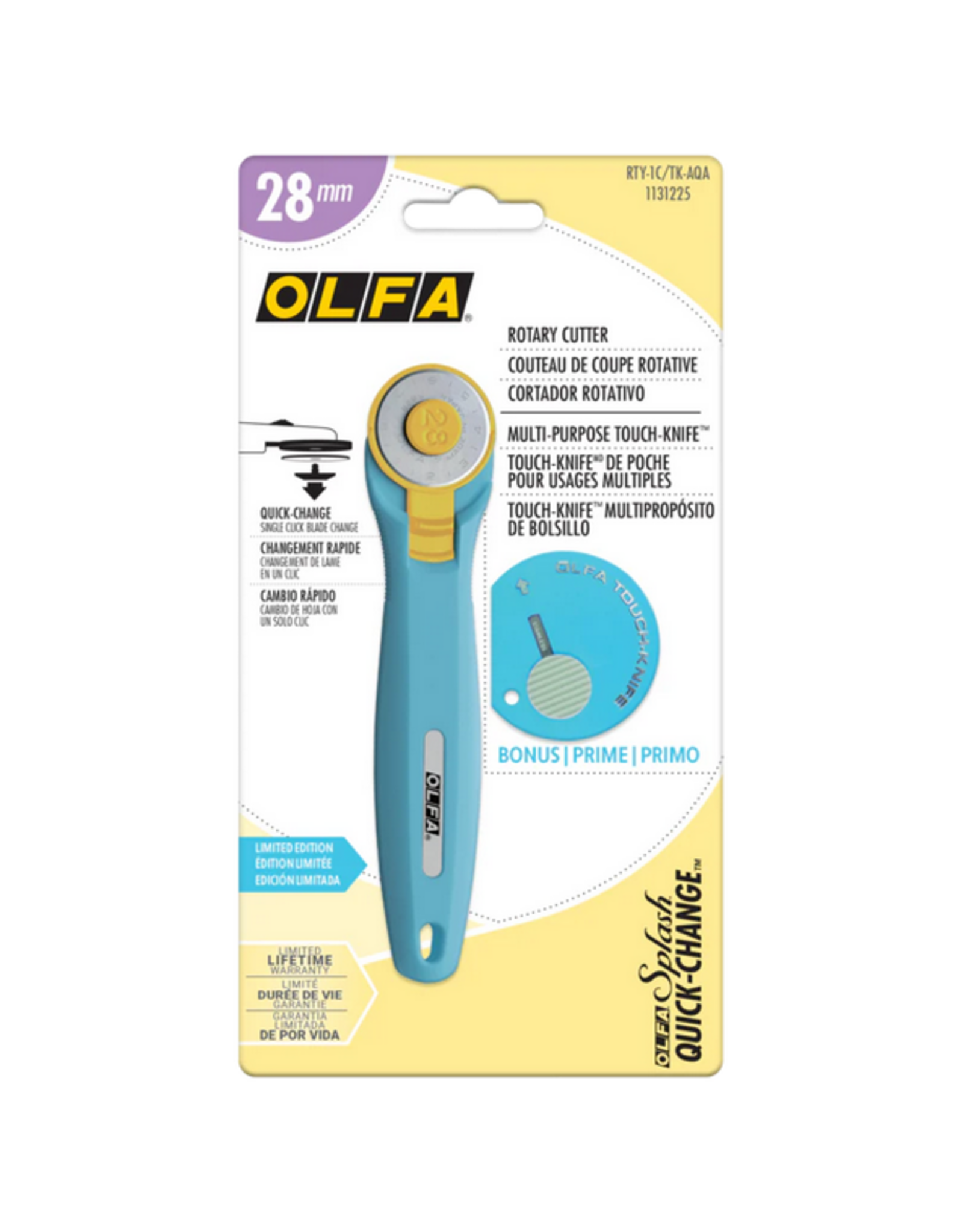 Olfa Olfa Rolmes - 28 mm - AQUA - inclusief TK-4 Bonus