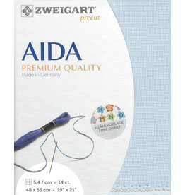 Zweigart Aida - 14 Count - Light Blue - 5130