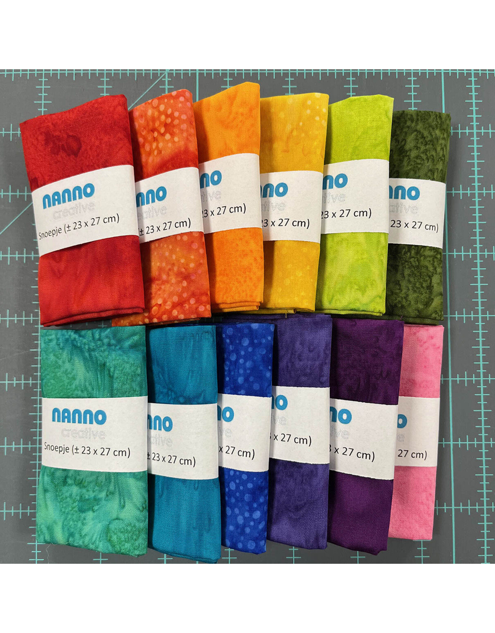 Hoffman Batik Regenboog - Snoepzakje - fat sixteens