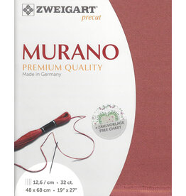 Zweigart Murano - Evenweave - 32 Count - Terracotta - 4030