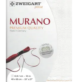 Zweigart Murano - Evenweave - 32 Count - Wit Opalescent - 11