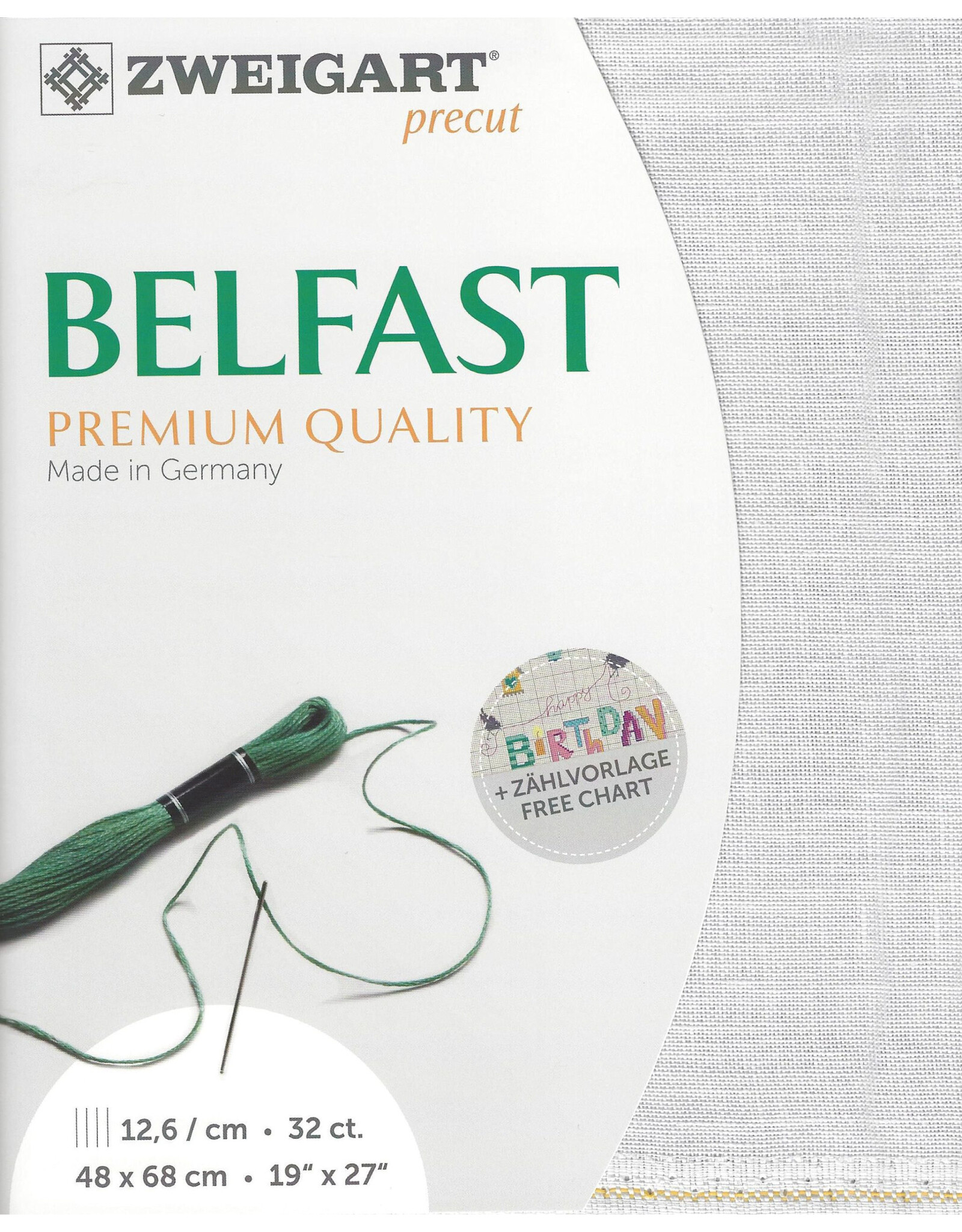Zweigart Zweigart - Belfast - Linnen - 32 Count - Parel - 2055