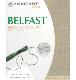 Zweigart Belfast - Linnen - 32 Count - Ongebleekt Linnen - 53