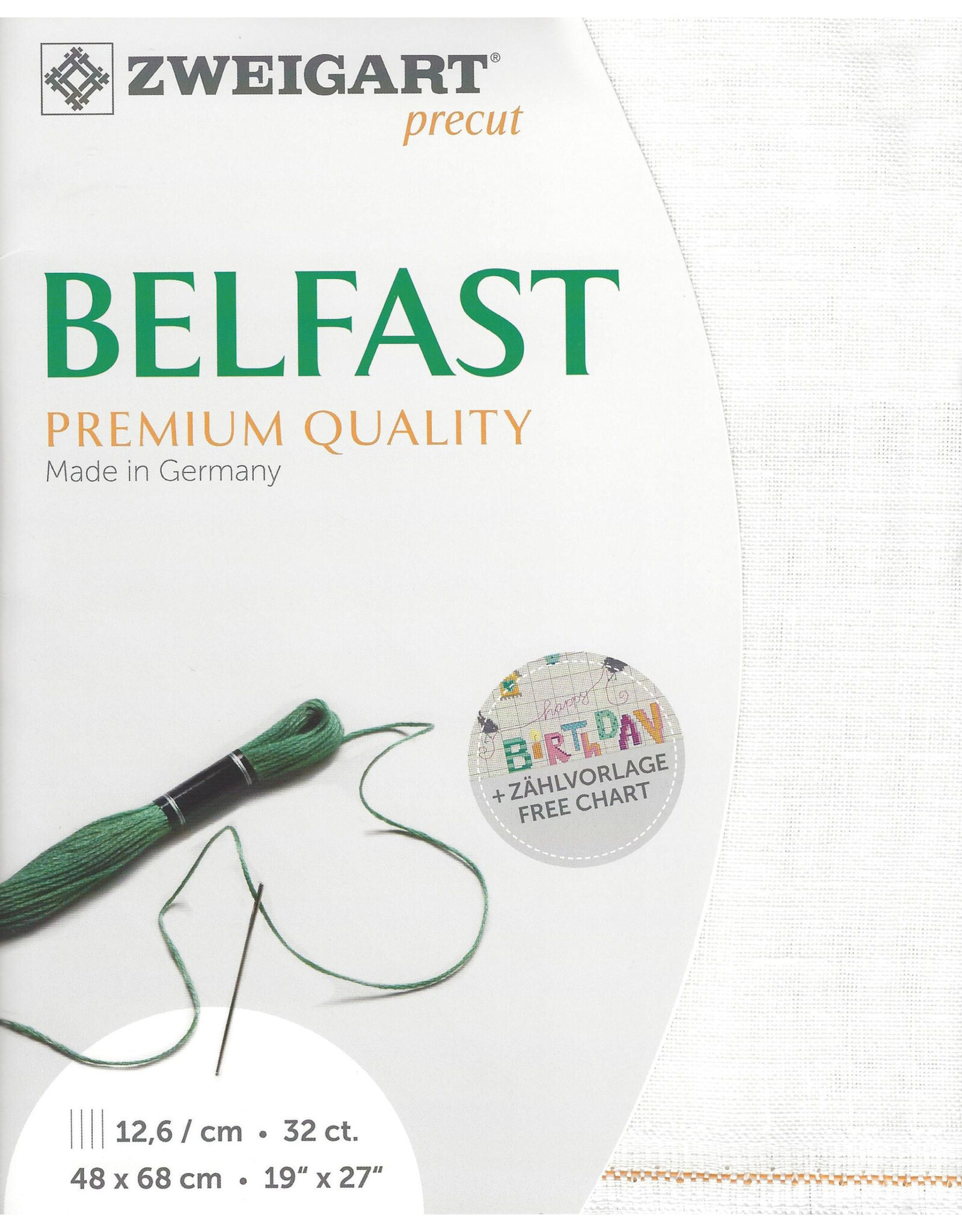 Zweigart Zweigart - Belfast Linnen - 32 Count - Antiek Wit - 101