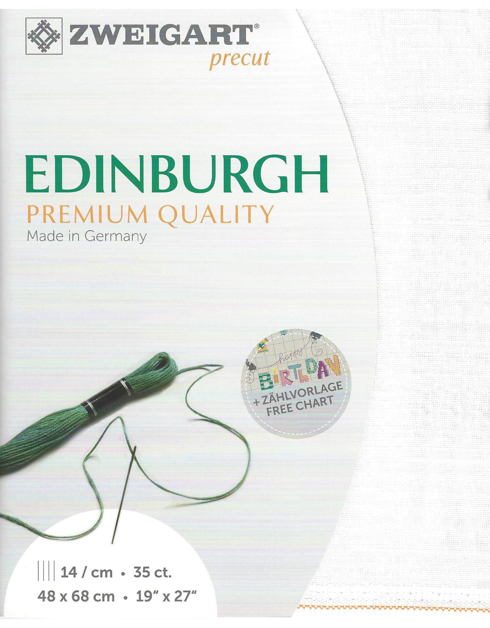 Zweigart Zweigart - Edinburgh Linnen - 36 Count - Antiek Wit - 101