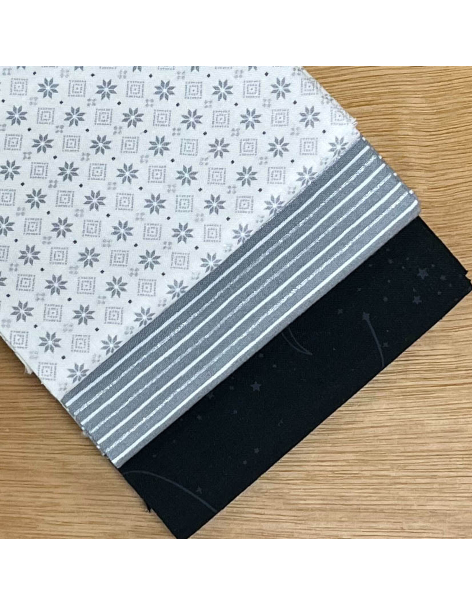 Diversen Spring Cleaning - Fat Quarter bundel - Black/Grey