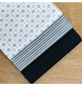 Diversen Spring Cleaning - Fat Quarter bundel - Black/Grey