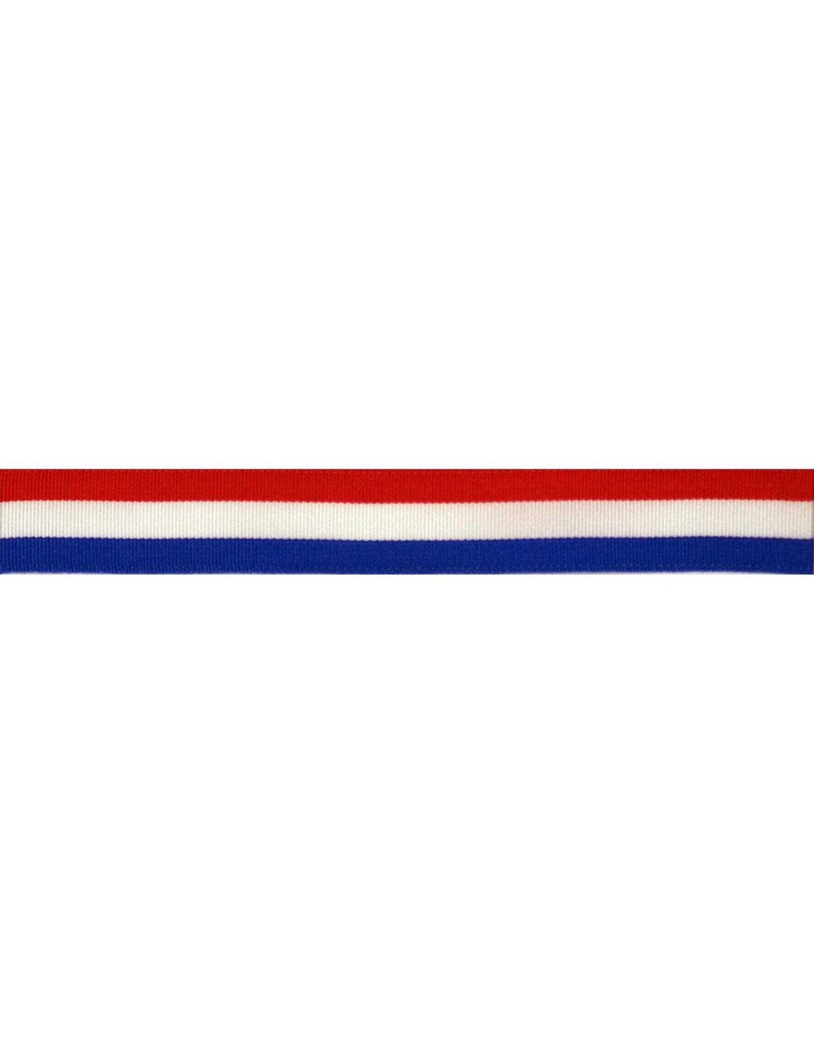 Restyle Restyle Crosgrain Webbing - Red-White-Blue - 18 mm
