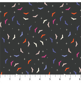 Figo Ghost Town - Ditsy Bats Black coupon (± 56 x 110 cm)