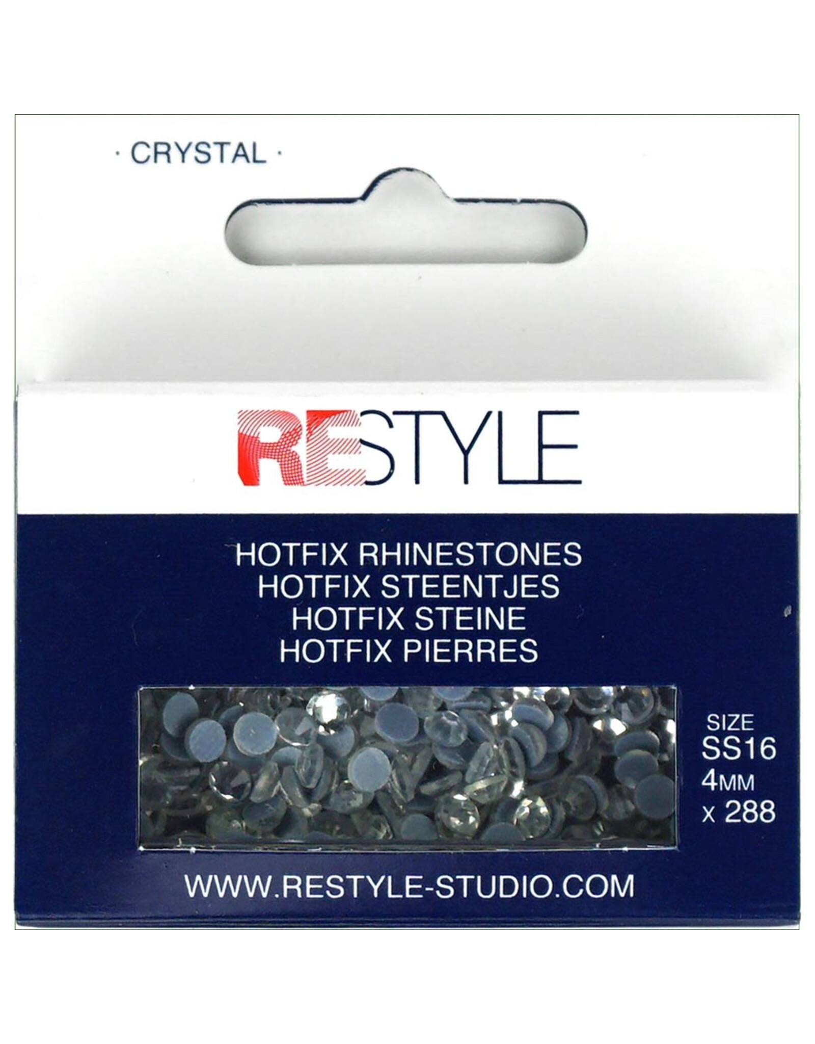 Restyle Restyle - Hotfix Steentjes - Crystal - SS16 - 4 mm