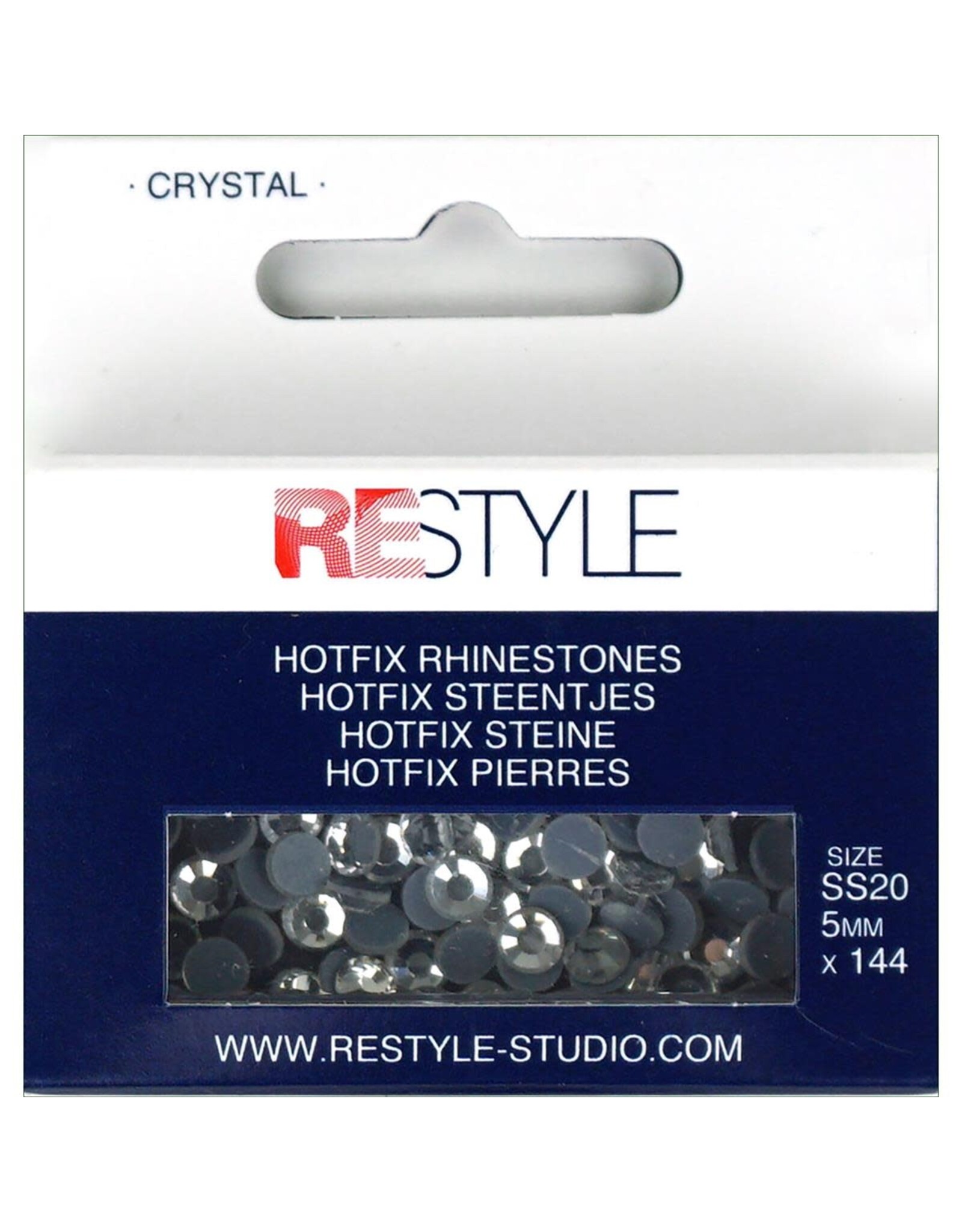 Restyle Restyle - Hotfix Rhinestones - Crystal - SS20 - 5 mm