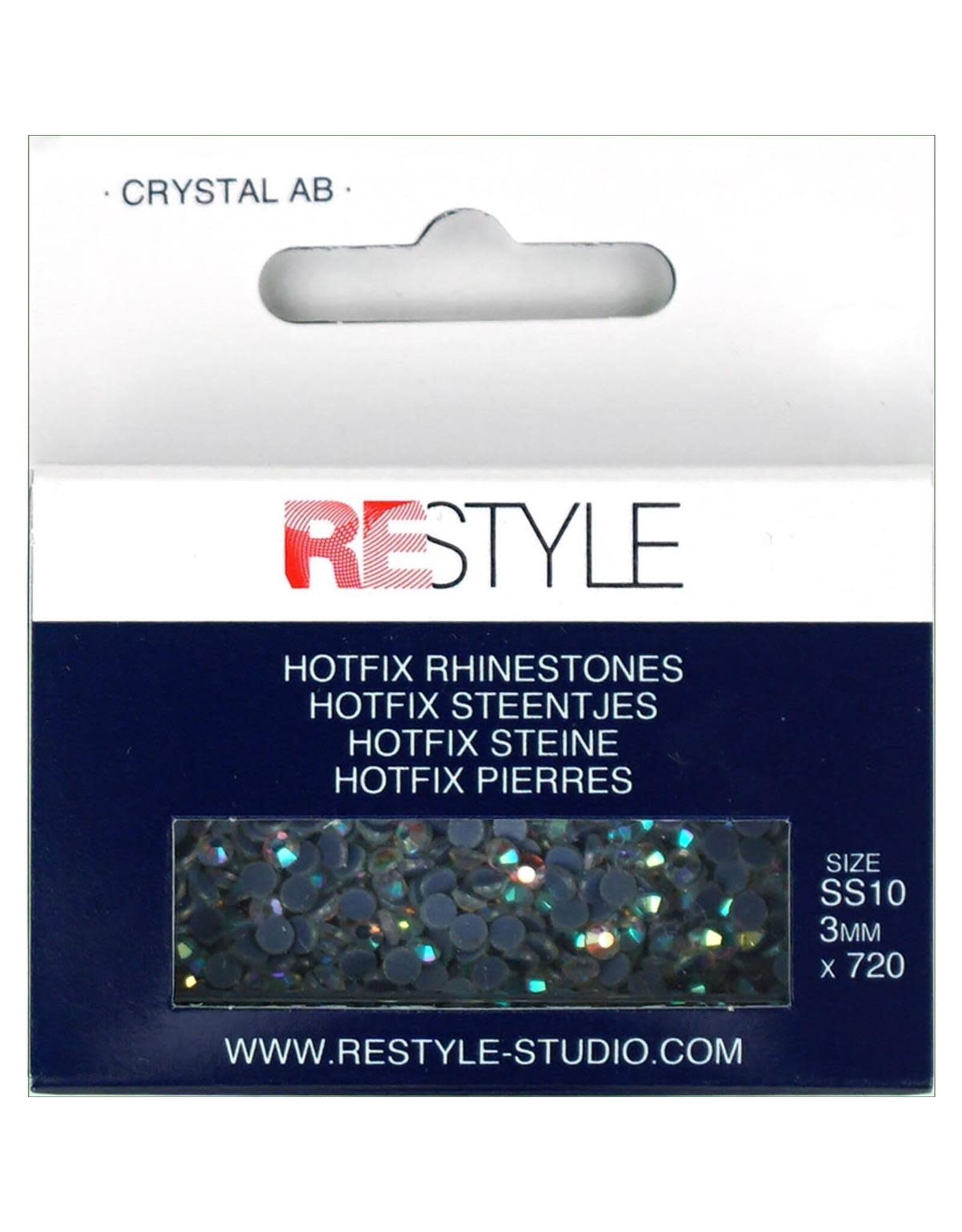 Restyle Restyle - Hotfix Steentjes - Crystal AB - SS10 - 3 mm