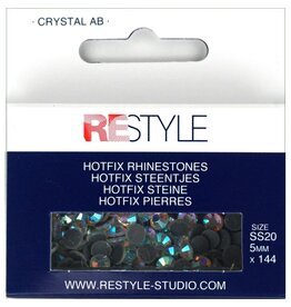 Restyle Hotfix Steentjes - Crystal AB - SS20