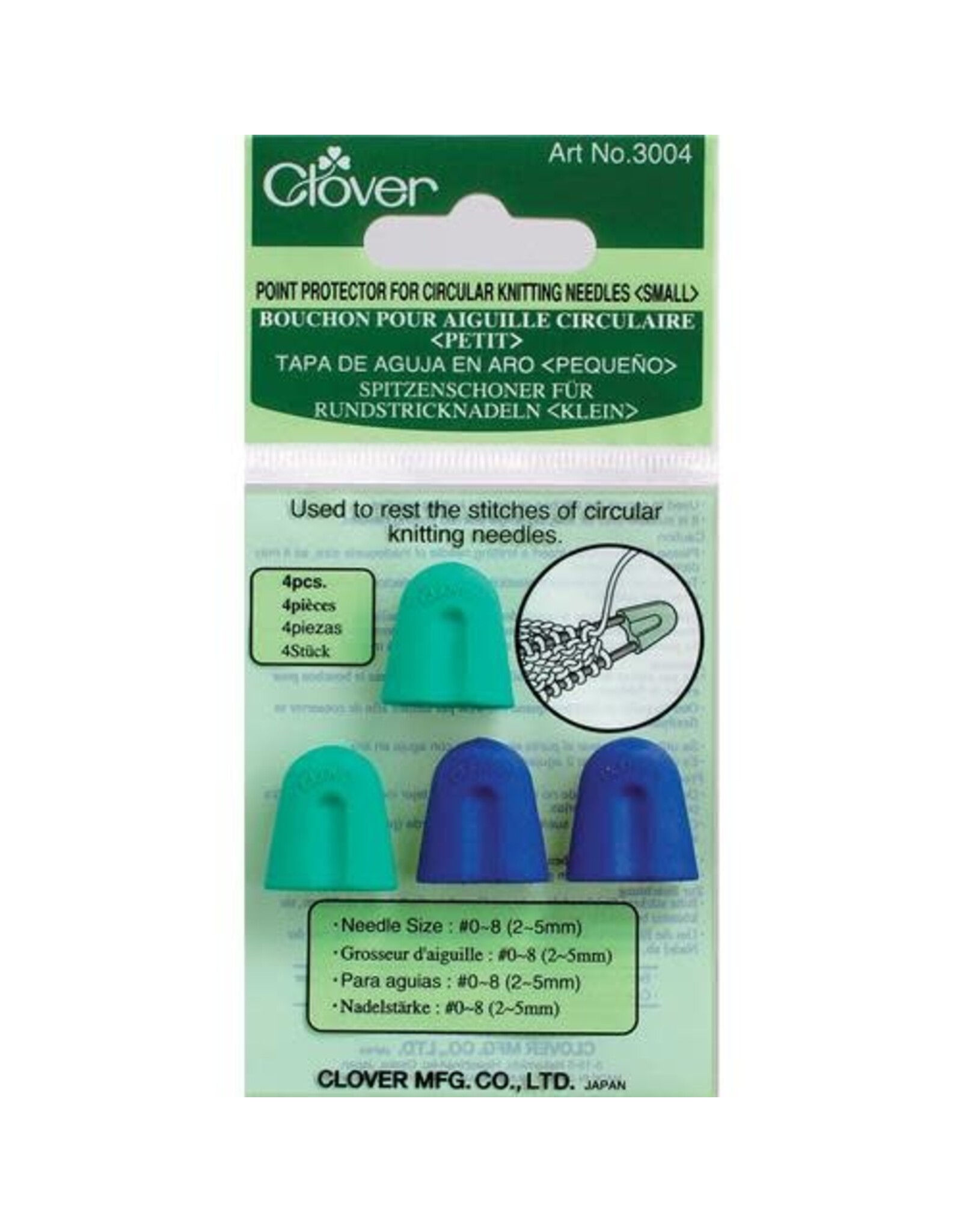 Clover Clover - Point Protectors for Circular Knitting Needles - S - 3004