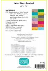 Sew Kind of Wonderful Sew Kind of Wonderful - Mod Owls Revival - pattern for quilt - #496