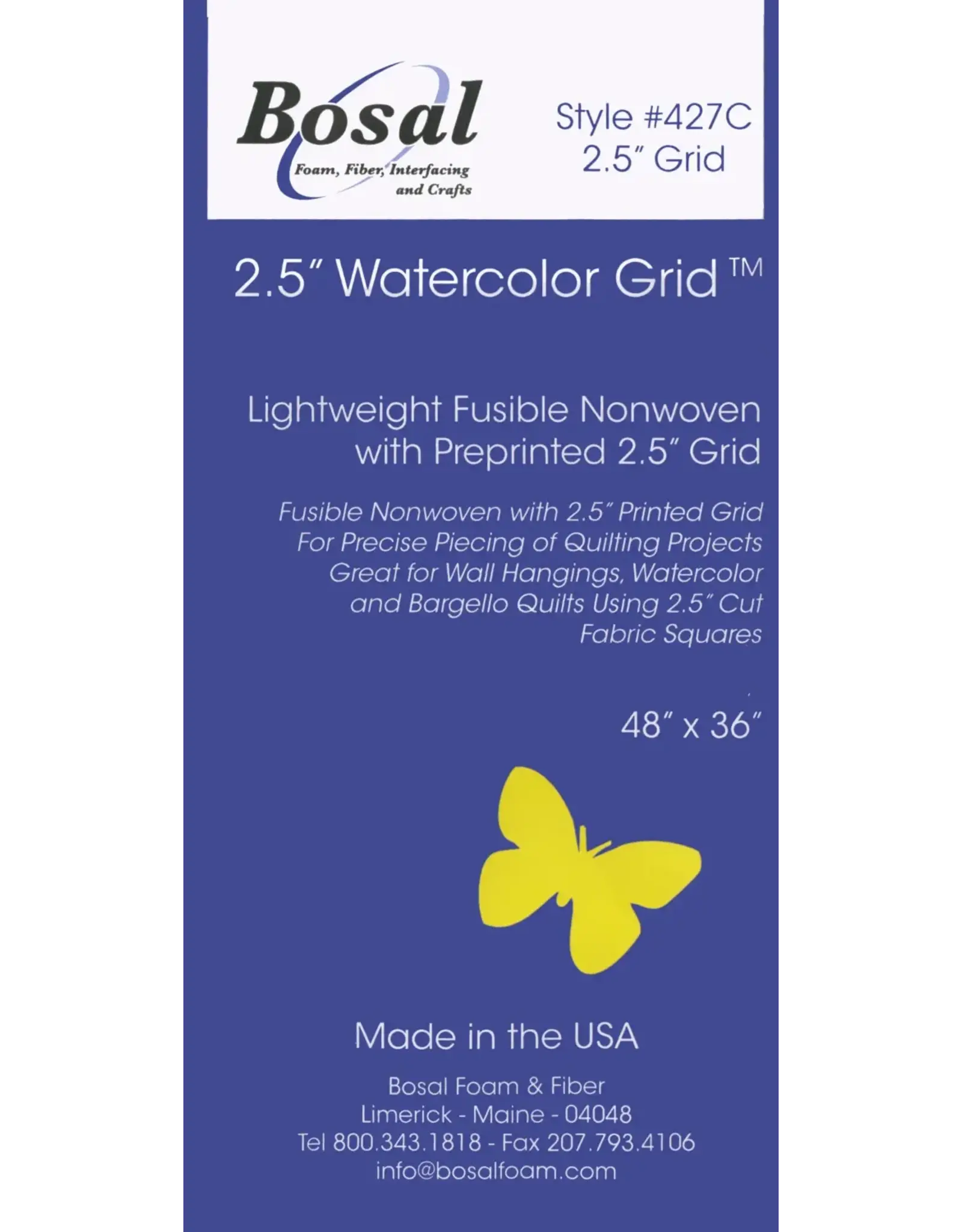 Bosal Bosal - Fusible Watercolor Grid - 2,5 inch