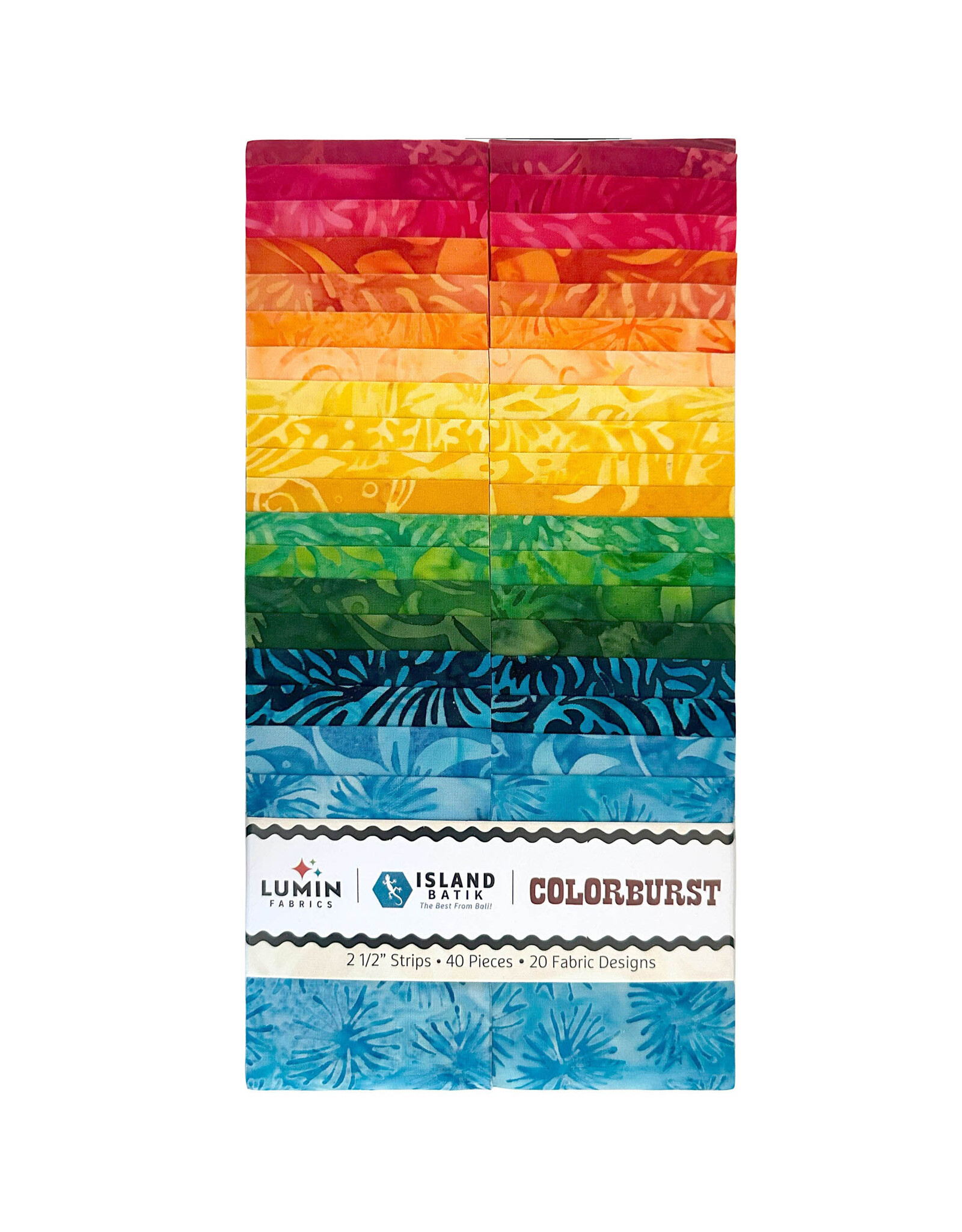 Lumin Fabrics Island Batiks - Colorburst - Strip Pack 2,5 inch