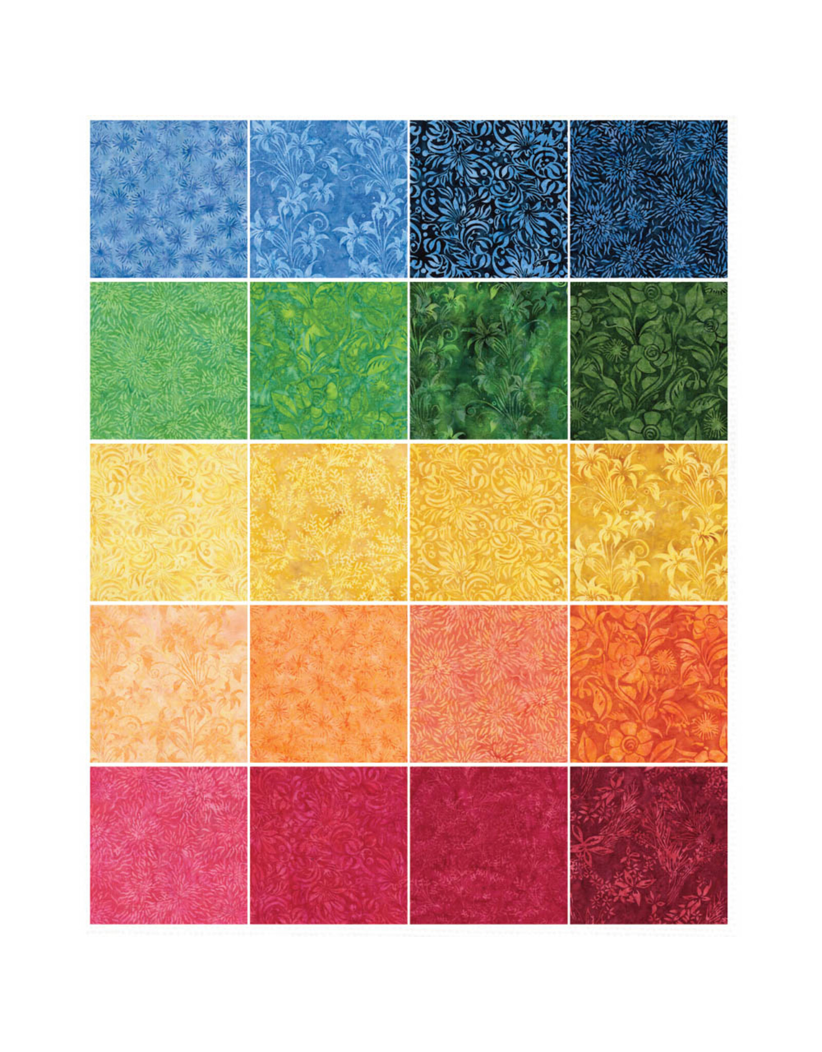 Lumin Fabrics Island Batiks - Colorburst - Strip Pack 2,5 inch