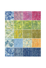 Lumin Fabrics Island Batiks - Meadow Brook - 5 x 5 inch Stamp