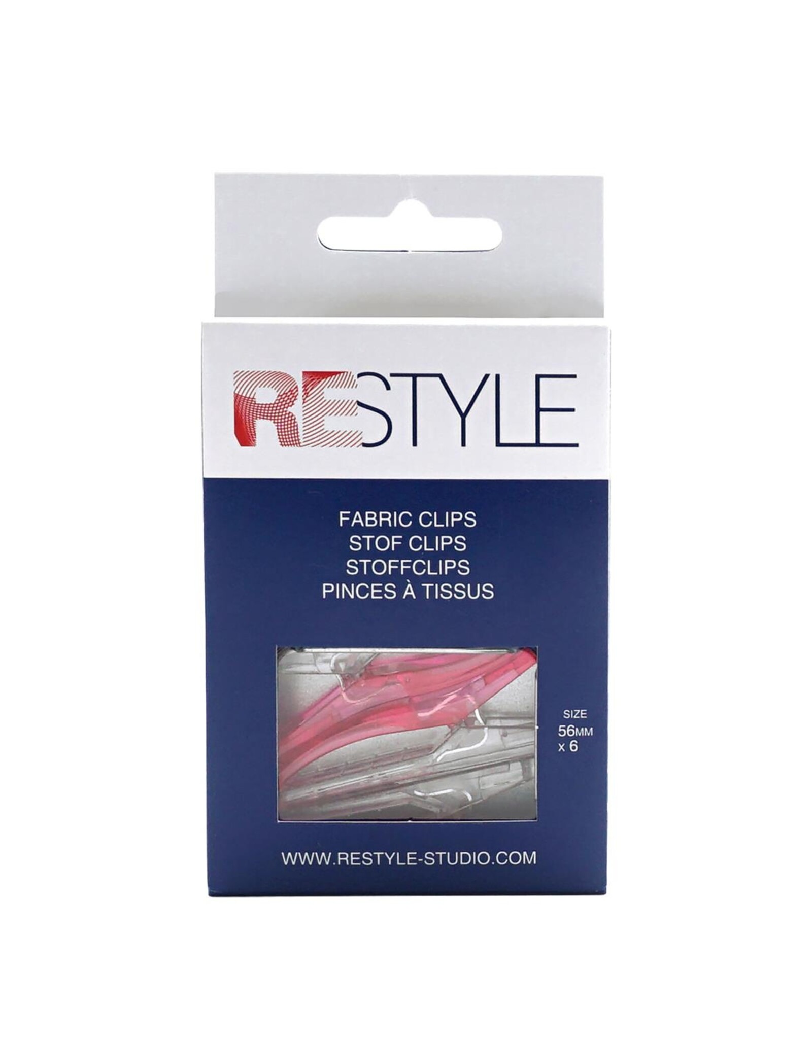 Restyle Restyle - Stof clips 56 mm - 6 stuks 