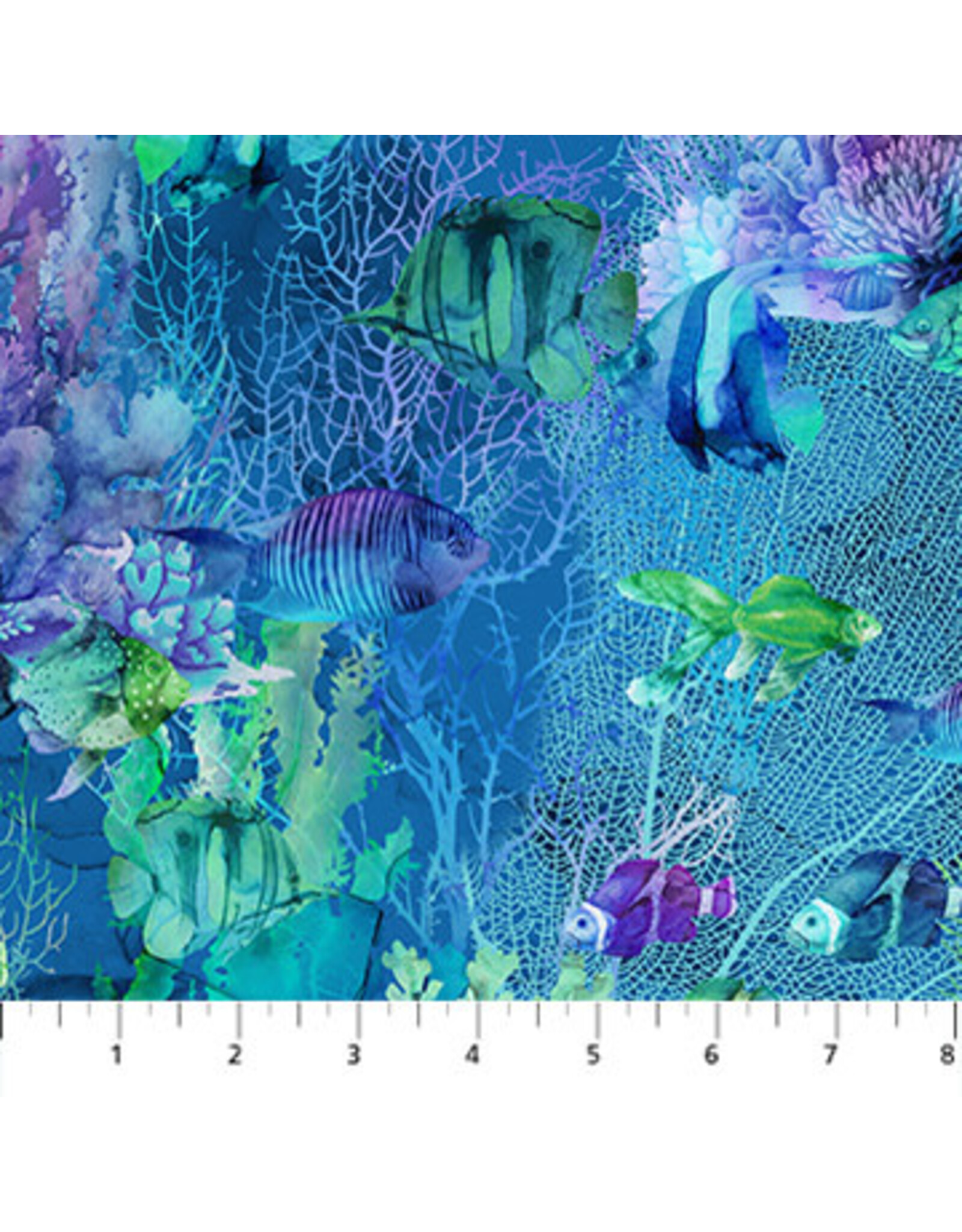 Northcott Deborah Edwards & Melanie Samra - Coral Reef - Fish Navy - DP28879-48