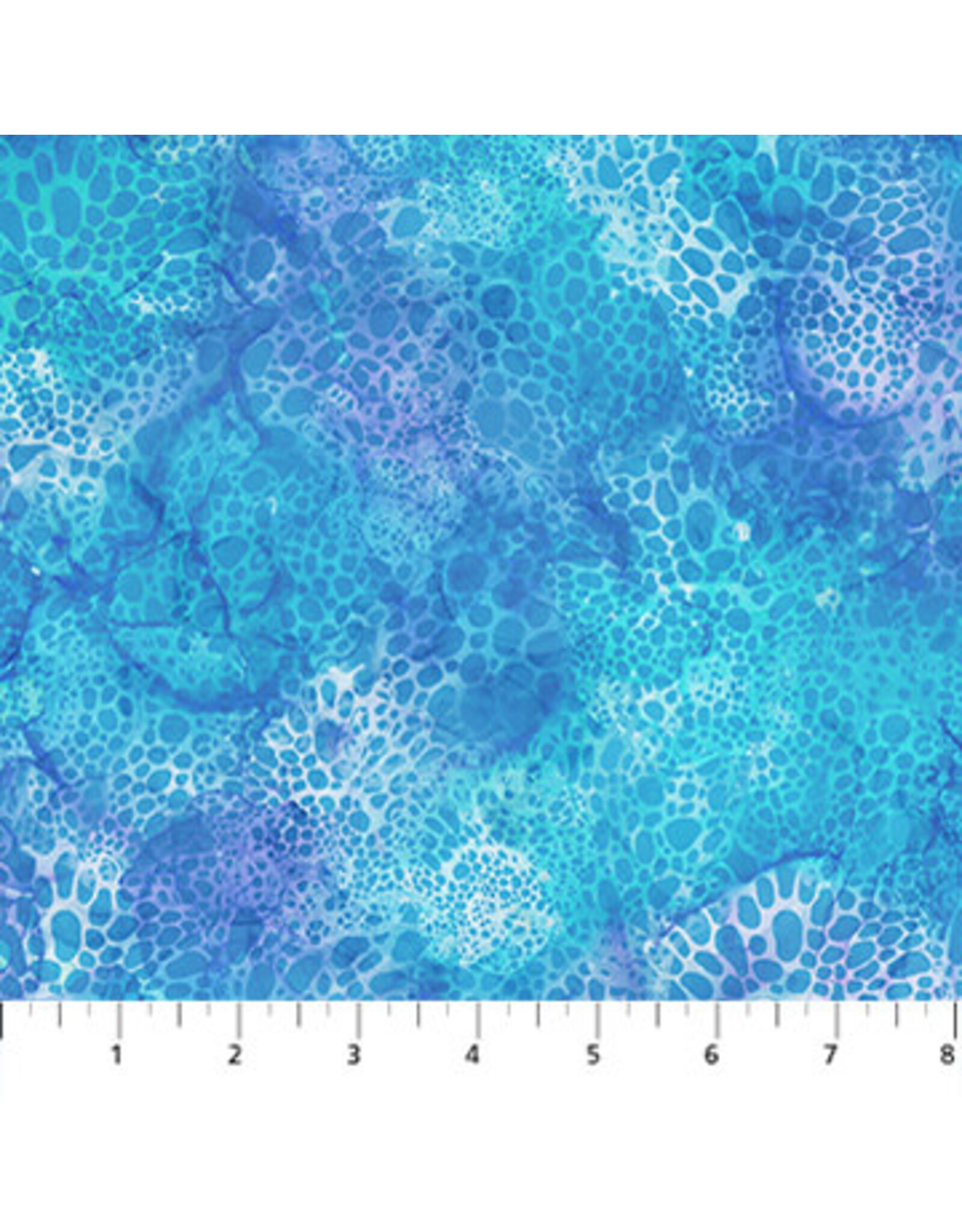 Northcott Deborah Edwards & Melanie Samra - Coral Reef - Bubbles Blue - DP28880-44
