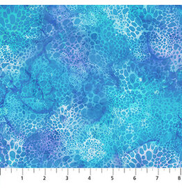 Northcott Coral Reef - Bubbles Blue