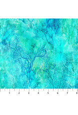 Northcott Deborah Edwards & Melanie Samra - Coral Reef - Coral Texture Turquoise - DP28881-66