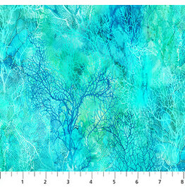 Northcott Coral Reef - Coral Texture Turquoise
